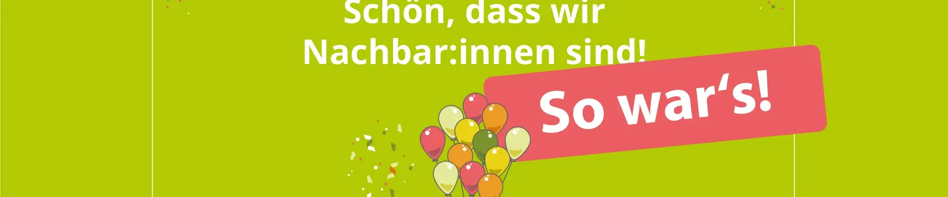 Grafik zum Tag der Nachbarn